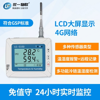 U1-S100-MINI RS485溫濕度記錄儀